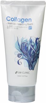 Пенка для лица с коллагеном очищающая - Collagen foam cleansing 3W Clinic