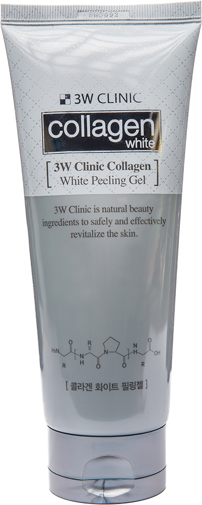 Пилинг-скатка для кожи лица - Collagen Whitening peeling gel [3W Clinic]