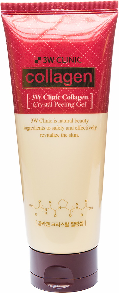Пилинг-скатка для кожи лица - Collagen Crystal peeling gel [3W Clinic]