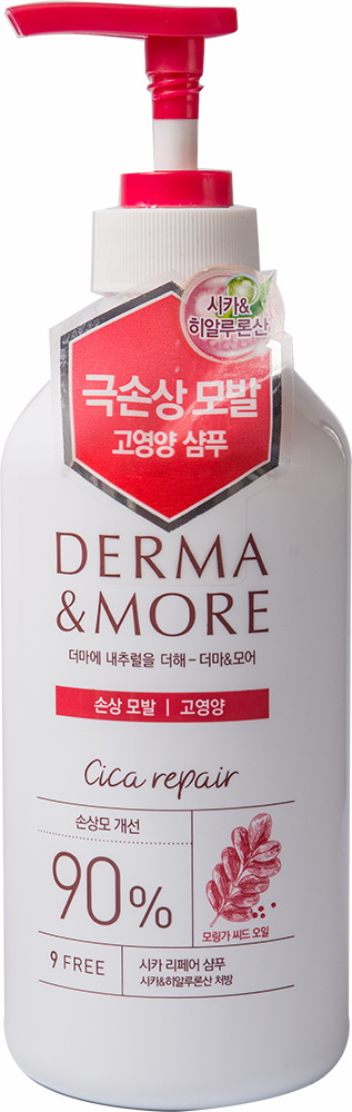 Шампунь для волос «питание» KeraSys Derma & More Cica Repair Shampoo