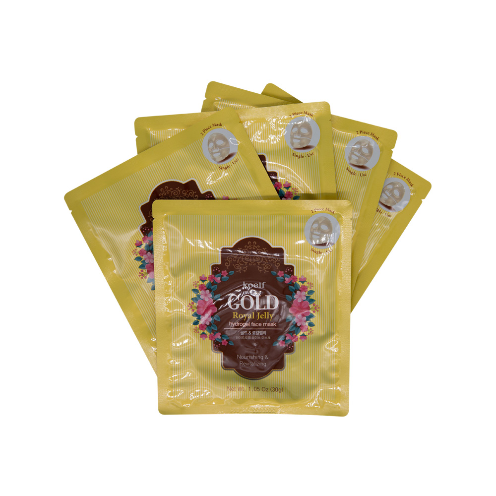 Гидрогелевая маска с золотом и маточным молочком Колф — Koelf Gold & Royal Jelly Hydro Gel Mask Pack