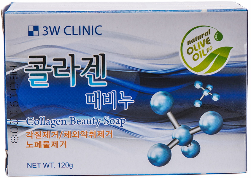 Мыло с коллагеном 3W CLINIC Collagen Beauty Soap