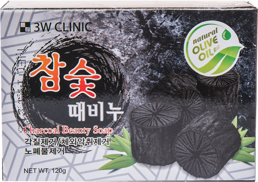 Мыло для лица - Charcoal Beauty Soap [3W Clinic]