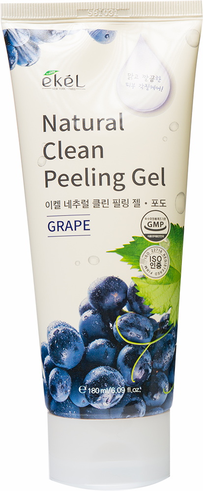 Пилинг-скатка для лица с экстрактом винограда Экель - EKEL NATURAL CLEAN PEELING GELGRAPE