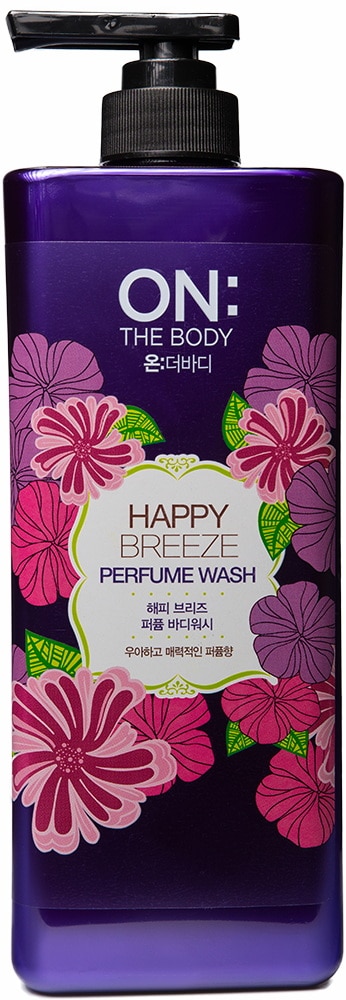 Парфюмированный гель для душа - ON: THE BODY PERFUME WASH HAPPY BREEZE - 900 g. 1