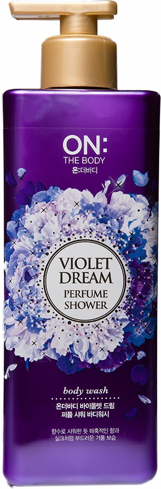Парфюмированный гель для душа с ароматом жасмина и ландыша — ON: THE BODY Violet Dream Perfum 500 ml 1