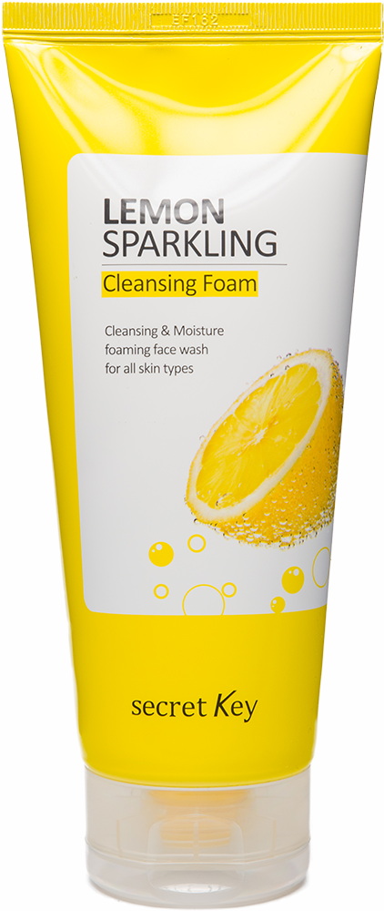 Очищающая пенка для лица с экстрактом лимона - Lemon sparkling cleansing foam [Secret Key]