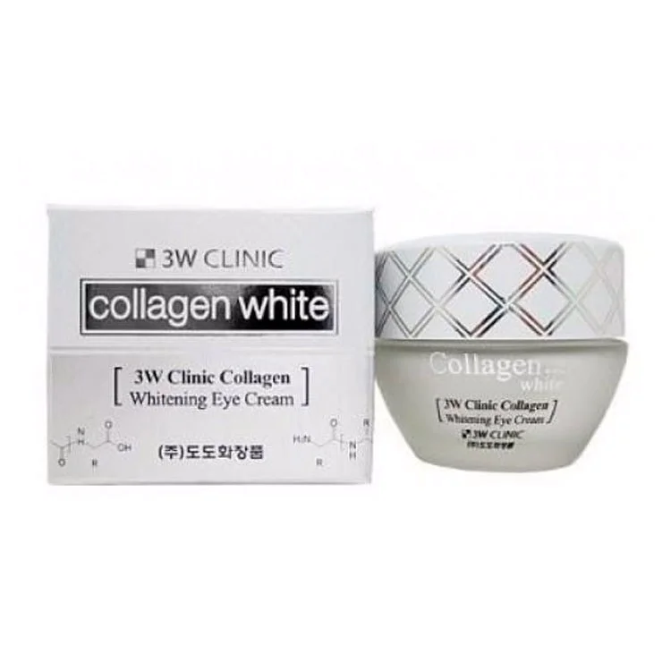 Осветляющий крем для кожи лица и шеи - Collagen Whitening Cream [3W Clinic]
