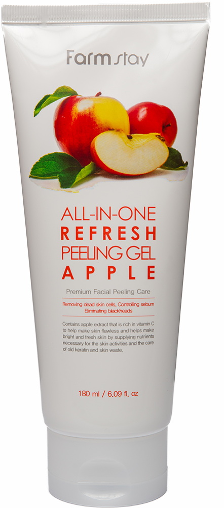 Пилинг-скатка с экстратком яблока FarmStay All-In-One Refresh Peeling Gel Apple