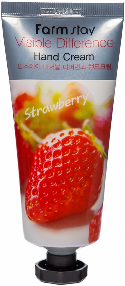 Крем для рук с экстрактом клубники — FarmStay Visible Difference Hand Cream Strawberry 1