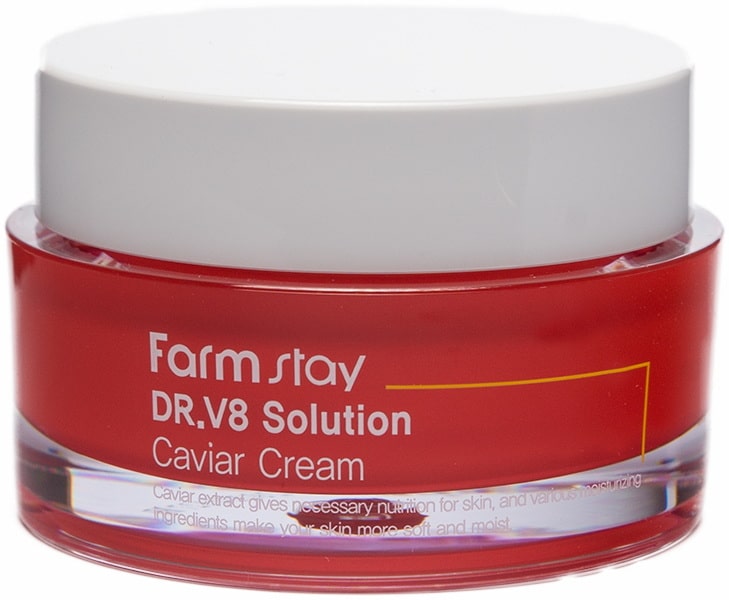 Омолаживающий питающий крем с экстрактом икры — FarmStay Dr.V8 Solution Caviar Cream 1