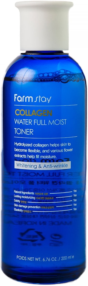 Увлажняющий тонер с коллагеном и ниацинамидом — FarmStay Collagen Water Full Moist Toner 1