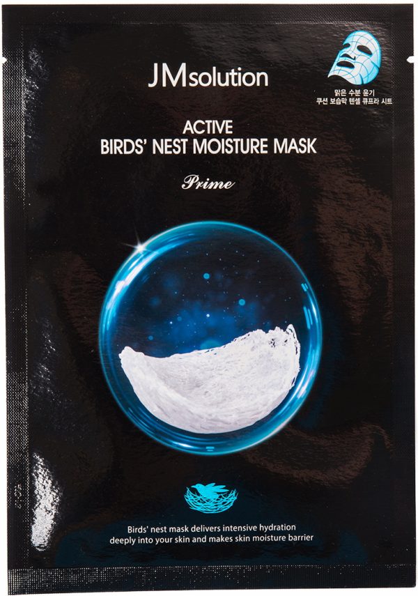 Тканевая маска с экстрактом ласточкиного гнезда — JMsolution Active Bird’s Nest Moisture Mask Prime