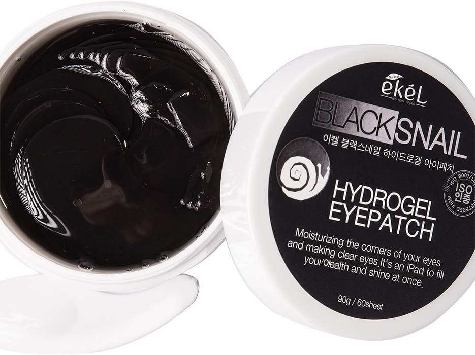 Патчи для глаз с муцином черной улитки Экел - EKEL Black Snail Hydrogel Eyepatch