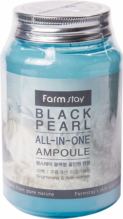 Многофункциональная сыворотка с экстрактом черного жемчуга — FarmStay Black Pearl All-In-One Ampoule 1