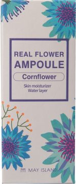 Увлажняющая ампульная сыворотка с васильком — May Island Real Flower Ampoule Cornflower