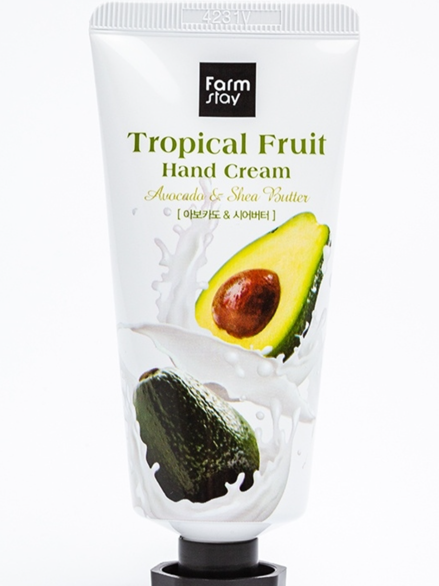 Крем для рук с авокадо и маслом ши (50мл) FARM STAY TROPICAL FRUIT HAND CREAM AVOCADO & SHEA BUTTER